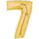 Gold Foil Number Balloon - 7
